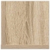 Estantes pared 2 uds madera roble Sonoma 75x16,5x16,5 cm