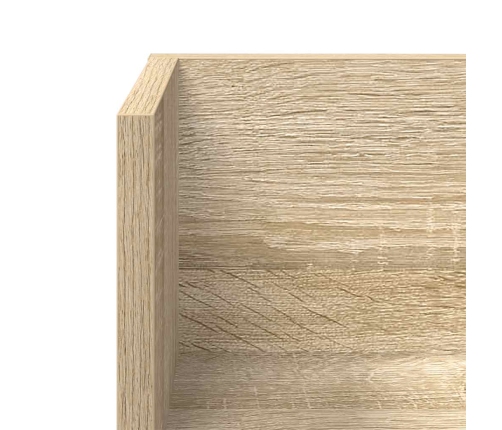 Estantes pared 2 uds madera roble Sonoma 75x16,5x16,5 cm