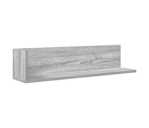 Estantes de pared 2 uds madera gris Sonoma 75x16,5x16,5 cm