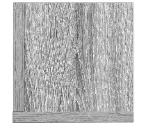 Estantes de pared 2 uds madera gris Sonoma 75x16,5x16,5 cm