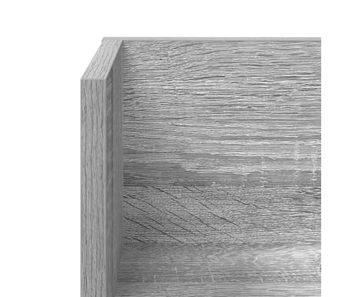 Estantes de pared 2 uds madera gris Sonoma 75x16,5x16,5 cm