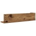 Estantes de pared 2 uds madera envejecida 75x16,5x16,5 cm