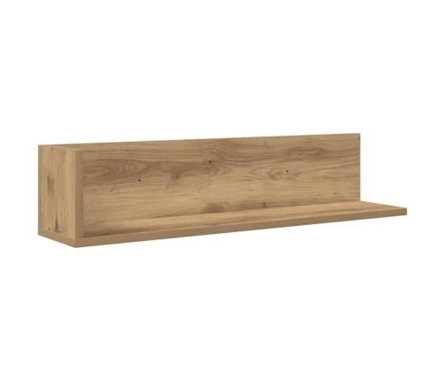 Estantes de pared 2 uds madera roble artisan 75x16,5x16,5 cm