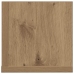 Estantes de pared 2 uds madera roble artisan 75x16,5x16,5 cm