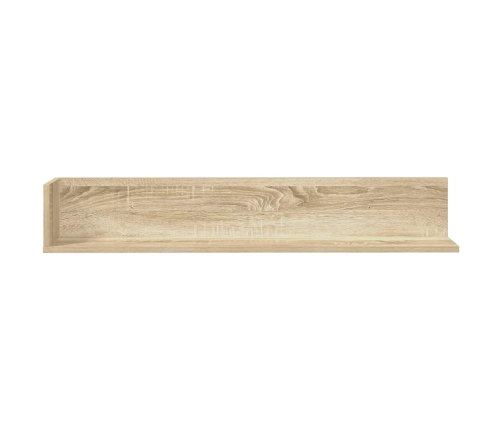 Estantes pared 2 uds madera roble Sonoma 100x16,5x16,5 cm