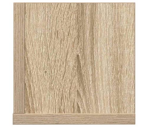 Estantes pared 2 uds madera roble Sonoma 100x16,5x16,5 cm