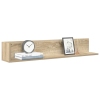 Estantes pared 2 uds madera roble Sonoma 100x16,5x16,5 cm