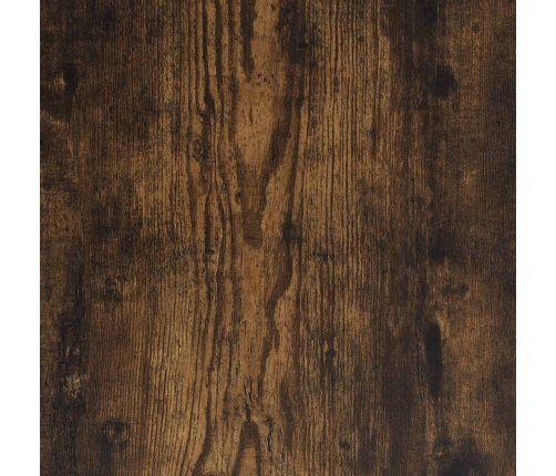 Estantes de pared 2 uds madera roble ahumado 100x16,5x16,5 cm