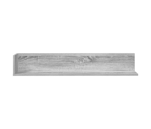 Estantes de pared 2 uds madera gris Sonoma 100x16,5x16,5 cm