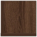 Estantes de pared 2 uds madera roble marrón 100x16,5x16,5 cm