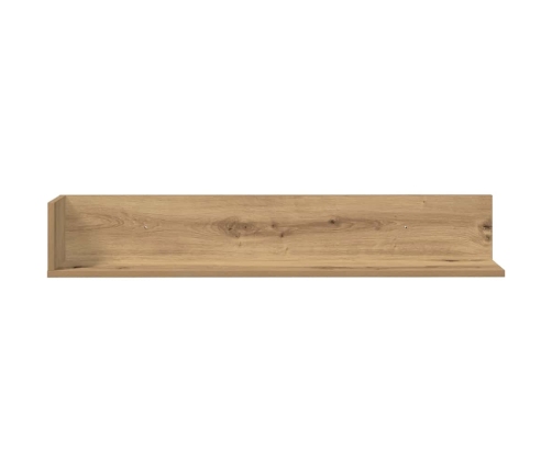 Estantes de pared 2 uds madera roble artisan 100x16,5x16,5 cm