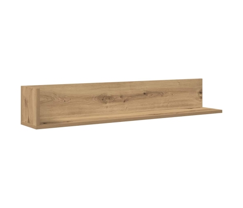 Estantes de pared 2 uds madera roble artisan 100x16,5x16,5 cm