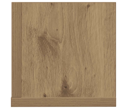 Estantes de pared 2 uds madera roble artisan 100x16,5x16,5 cm