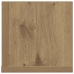 Estantes de pared 2 uds madera roble artisan 100x16,5x16,5 cm