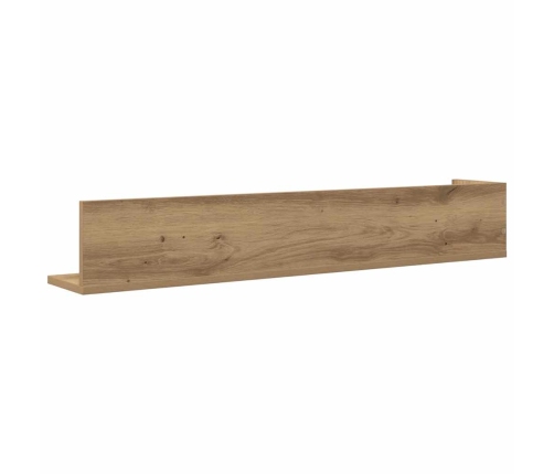 Estantes de pared 2 uds madera roble artisan 100x16,5x16,5 cm