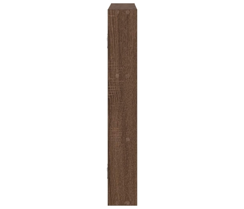 Estantería de pared madera ingeniería marrón roble 43x9x60 cm