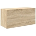 Mueble de pared baño madera ingeniería roble Sonoma 60x25x30 cm