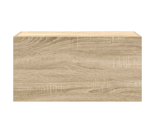 Mueble de pared baño madera ingeniería roble Sonoma 60x25x30 cm