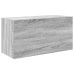 Armario de pared baño madera ingeniería gris Sonoma 60x25x30 cm