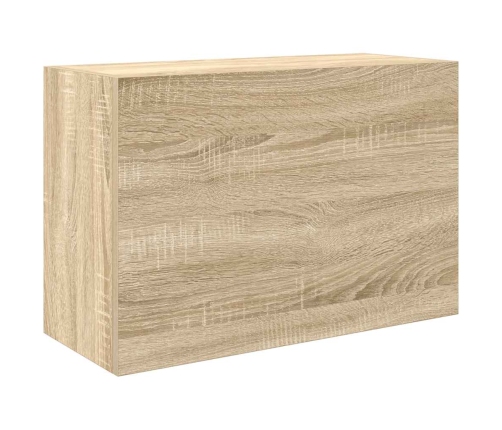 Mueble de pared baño madera ingeniería roble Sonoma 60x25x40 cm