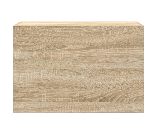 Mueble de pared baño madera ingeniería roble Sonoma 60x25x40 cm