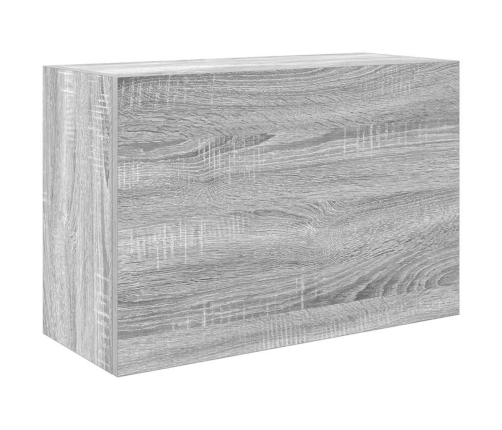 Armario de pared baño madera ingeniería gris Sonoma 60x25x40 cm