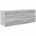 Armario de pared baño madera ingeniería gris Sonoma 80x25x30 cm