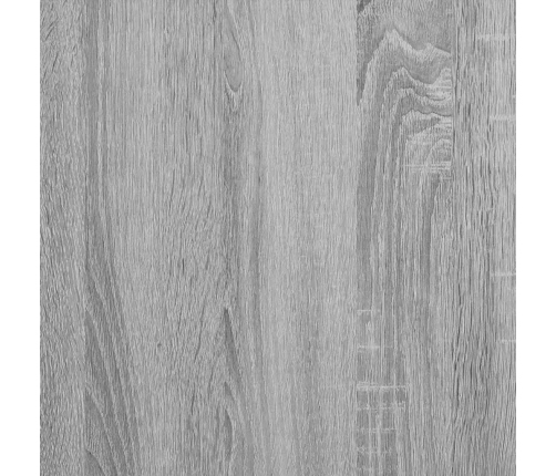 Armario de pared baño madera ingeniería gris Sonoma 80x25x30 cm