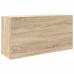 Mueble de pared baño madera ingeniería roble sonoma 80x25x40 cm