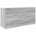 Armario de pared baño madera ingeniería gris sonoma 80x25x40 cm