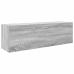 Armario de pared baño madera ingeniería gris sonoma 100x25x30cm