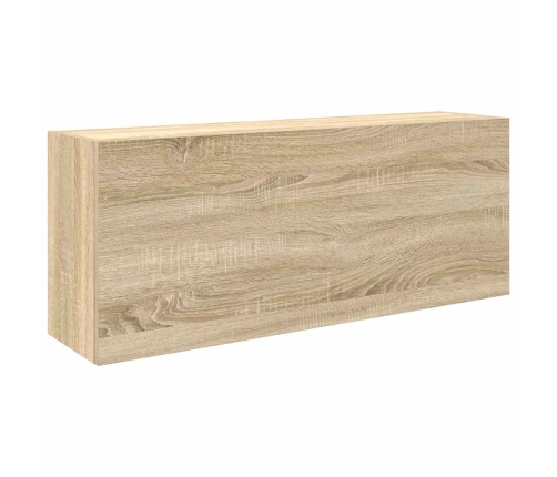 Mueble de pared baño madera ingeniería roble sonoma 100x25x40cm