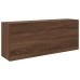 Mueble de pared baño madera ingeniería roble marrón 100x25x40cm