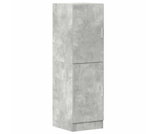 Mueble cocina madera ingeniería gris hormigón 38x41,5x131,5 cm