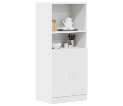 Mueble de cocina madera de ingeniería blanco 57x41,5x131,5 cm