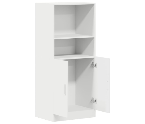 Mueble de cocina madera de ingeniería blanco 57x41,5x131,5 cm