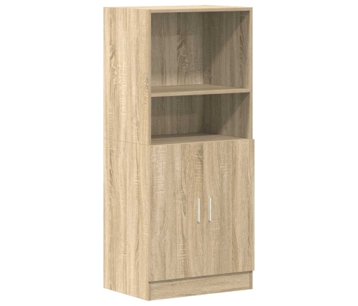 Mueble de cocina madera ingeniería roble sonoma 57x41,5x131,5cm