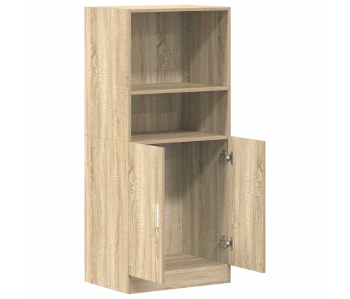 Mueble de cocina madera ingeniería roble sonoma 57x41,5x131,5cm