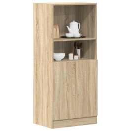 Mueble de cocina madera ingeniería roble sonoma 57x41,5x131,5cm