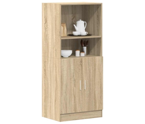 Mueble de cocina madera ingeniería roble sonoma 57x41,5x131,5cm