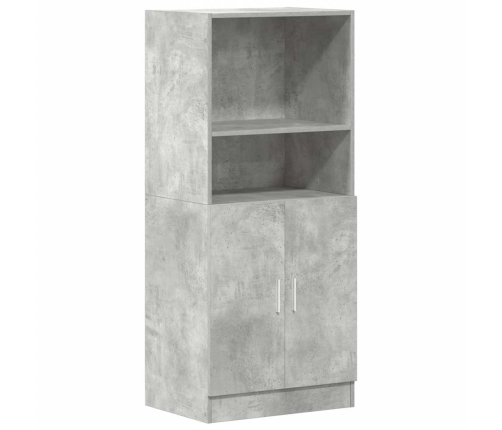 Mueble cocina madera ingeniería gris hormigón 57x41,5x131,5 cm