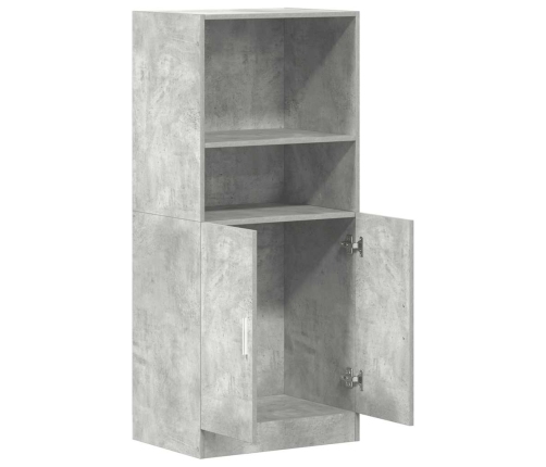 Mueble cocina madera ingeniería gris hormigón 57x41,5x131,5 cm