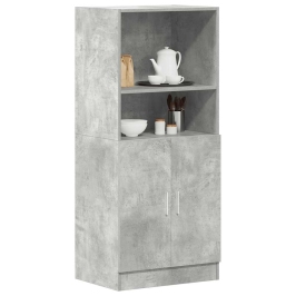 Mueble cocina madera ingeniería gris hormigón 57x41,5x131,5 cm