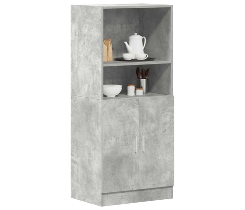 Mueble cocina madera ingeniería gris hormigón 57x41,5x131,5 cm