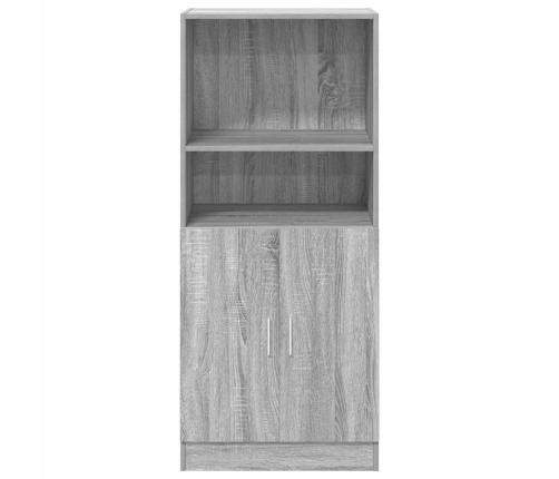 Mueble de cocina madera ingeniería gris sonoma 57x41,5x131,5 cm