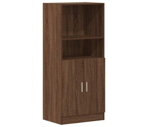 Mueble cocina madera ingeniería roble marrón 57x41,5x131,5 cm