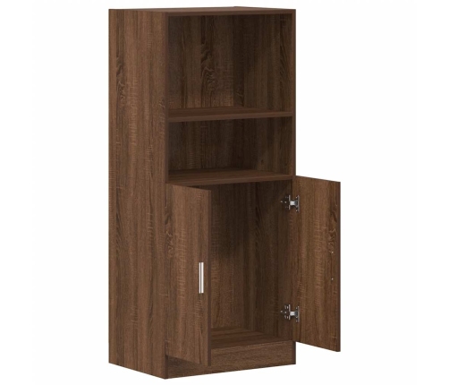 Mueble cocina madera ingeniería roble marrón 57x41,5x131,5 cm