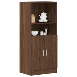 Mueble cocina madera ingeniería roble marrón 57x41,5x131,5 cm