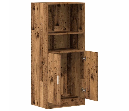 Mueble de cocina madera ingeniería envejecida 57x41,5x131,5 cm