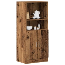 Mueble de cocina madera ingeniería envejecida 57x41,5x131,5 cm